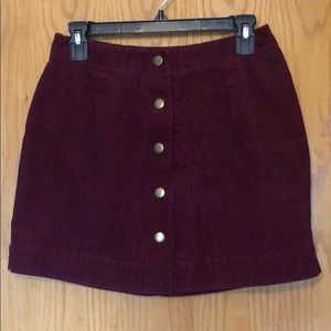 Old Navy corduroy mini skirt. So cute!